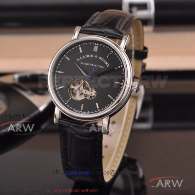 Perfect Replica A.Lange & Söhne Tourbillon Black Dial Stainless Steel Case 40 MM 82S0 Watch